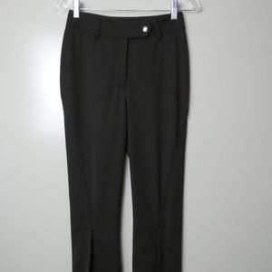 DOLCE & GABBANA Dark Chocolate Brown Zip-Leg Cuffed Skinny Leg Pants Size 38